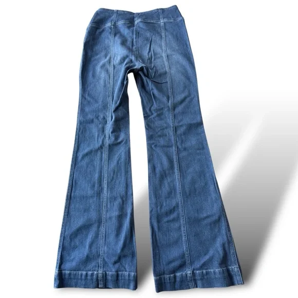 Anthropologie Pilcro Flare Sailor Jeans Seamed Legs Double Row Buttons Size 29